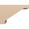 Ekena Millwork 10"W x 30"D x 20"H Classic Burlington Rough Cedar Woodgrain TimberThane Corbel, Primed Tan CORUR10X30X20BURRCPR - alternate 6